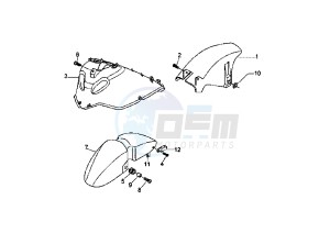 X8 125 drawing Mudguard