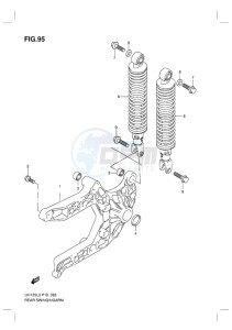 UH125ZE BURGMAN EU drawing REAR SWINGINGARM