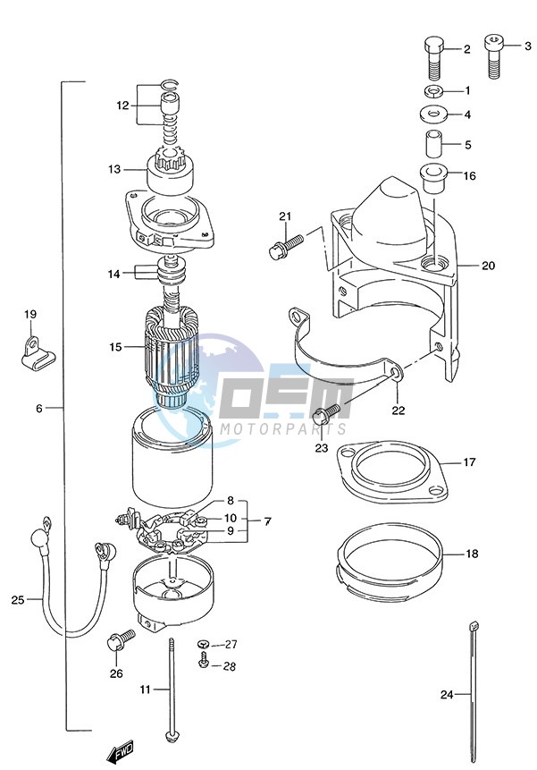 Starting Motor (1986 to 1999)