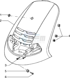 Hexagon 125 EXS1T 125cc drawing Shieldren-Mask