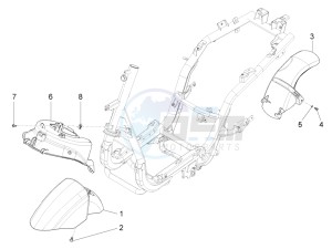 Fly 150 4T 3V ie (USA) drawing Wheel housing - Mudguard