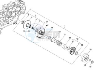 LX 150 4T E3 Vietnam drawing Driven pulley