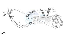 VT750C2 drawing WATER PIPE