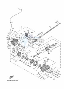 YXF850ES YX85FPSN (BARH) drawing FRONT DIFFERENTIAL