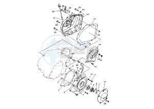 ATV 350 drawing CRANKCASE COVER 1