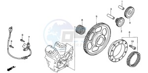 VT750C drawing PULSE GENERATOR/ STARTING CLUTCH