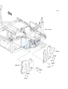 KRF 750 A [TERYX 750 4X4] (A8F) A8F drawing FLAP