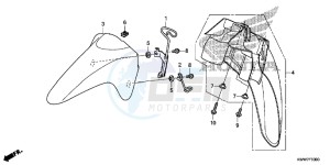 AFS1102SHC drawing FRONT FENDER