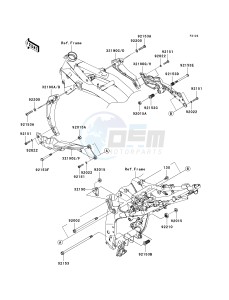 ZR 750 L [Z750 EU] (L7F-L8F) L7F drawing ENGINE MOUNT