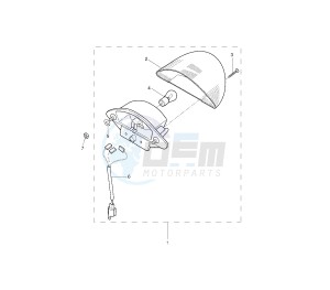 YQ AEROX 50 drawing TAILLIGHT