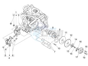 MP3 300 ie lt MP3 300 ie lt Sport drawing Camshaft - Rocking levers support unit