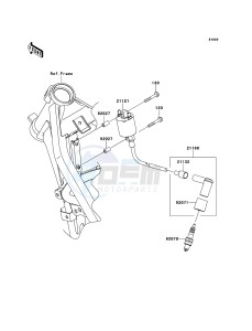 D-TRACKER_125 KLX125DBF GB XX (EU ME A(FRICA) drawing Ignition System