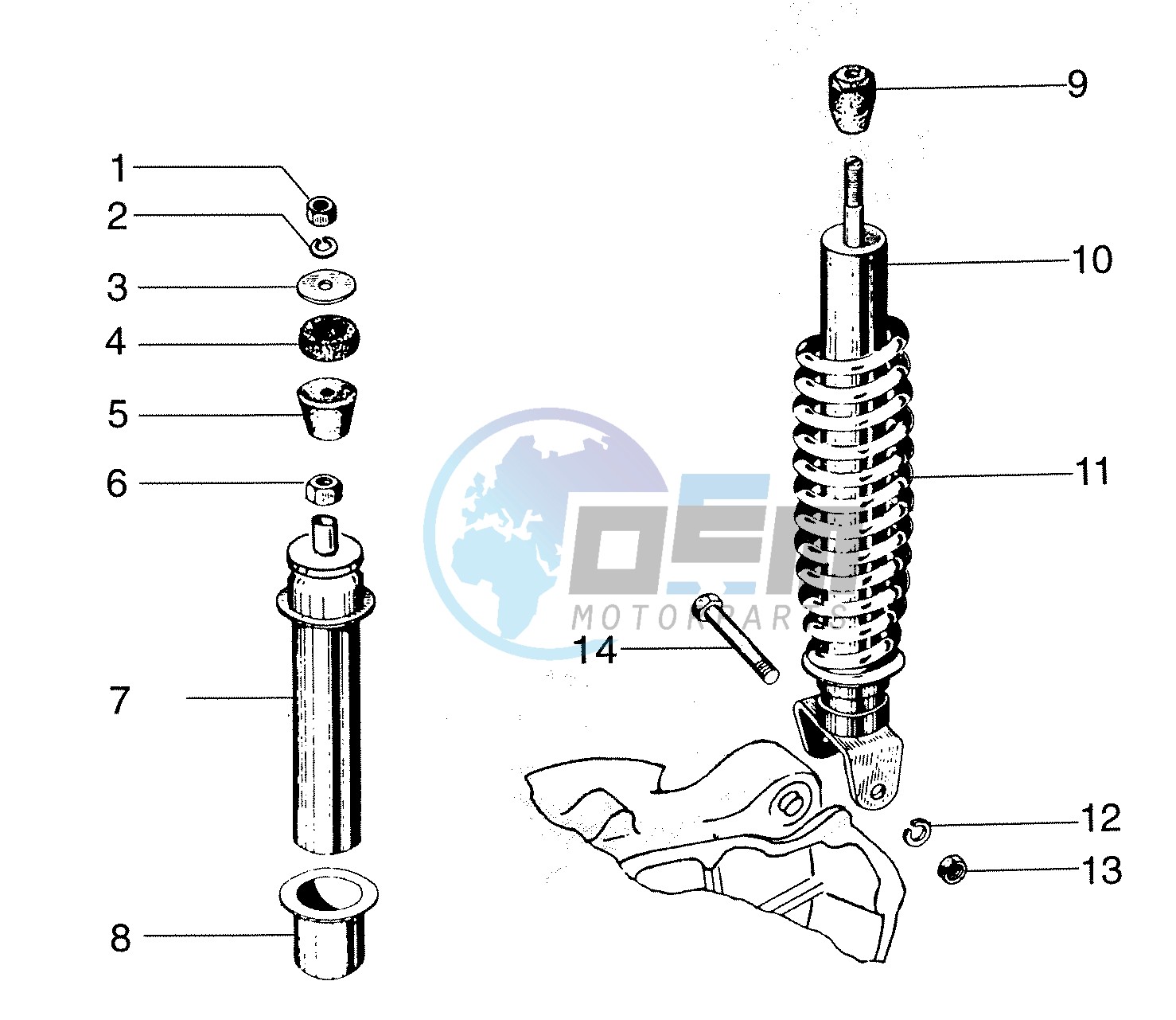 Shock absorber rear