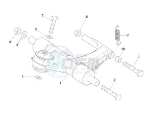 LT 125 4T 3V ie E3 (APAC) (In, Tw, TwI, Vt) drawing Swinging arm