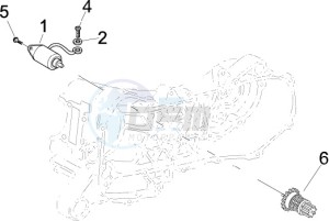 LXV 125 4T ie E3 drawing Starter - Electric starter