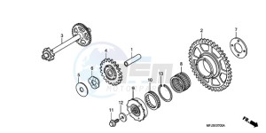 CBR600RR9 Europe Direct - (ED / SPC) drawing STARTING CLUTCH