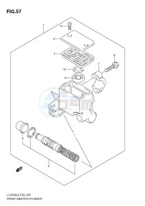 LT-Z400 (E33) drawing FRONT MASTER CYLINDER