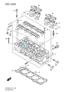 GSR750Z EU drawing CYLINDER HEAD