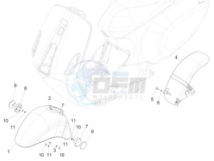 SPRINT 150 4T 3V IE ABS E3 (NAFTA) drawing Wheel housing - Mudguard