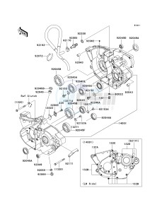 KX 250 T [KX250F] (7F) T7F drawing CRANKCASE