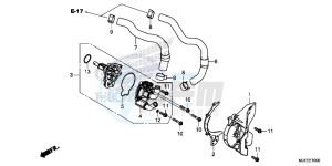 CB650FE CB650F 2ED - (2ED) drawing WATER PUMP