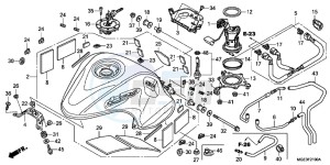 VFR1200FB drawing FUEL TANK/ FUEL PUMP