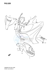 AN650 (E3-E28) Burgman drawing FRONT LEG SHIELD (MODEL K9)