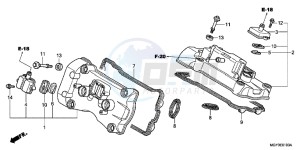 VFR800XB Crossrunner E drawing CYLINDER HEAD COVER