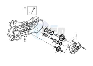 GP 1 EURO2 - 50 cc drawing GEAR GROUP