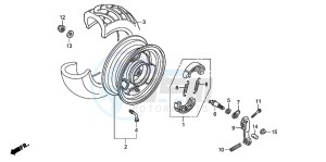 NPS50 drawing REAR WHEEL