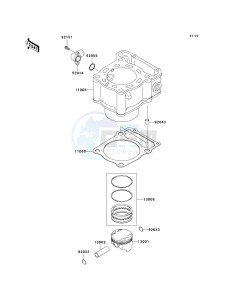 KLX 250 H [KLX250S] (H6F-H7F) H7F drawing CYLINDER_PISTON-- S- -