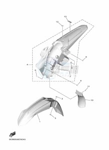 WR450F (BDB8) drawing FENDER