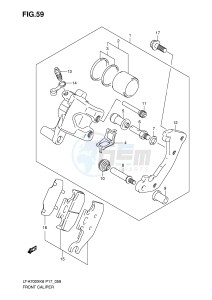 LT-A700X (P17) drawing FRONT CALIPER