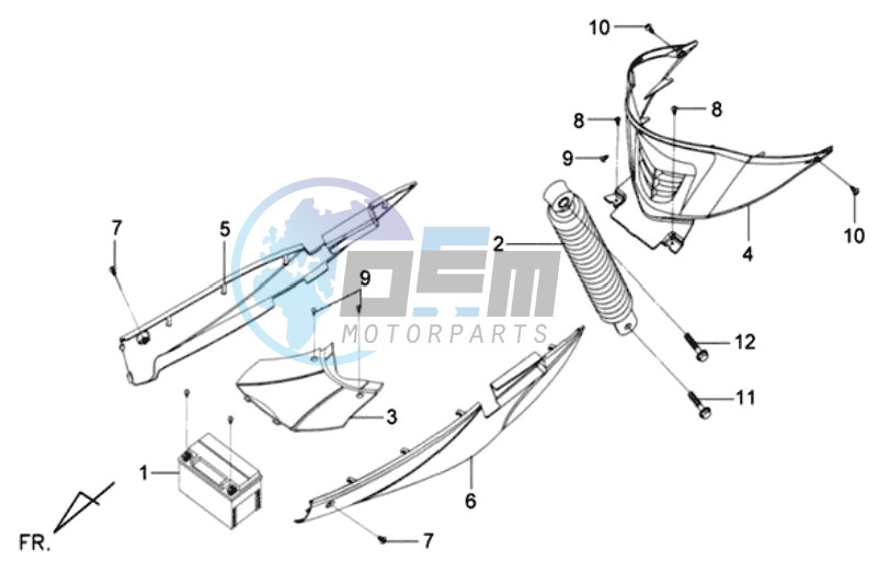 REAR SHOCK -  COVERS