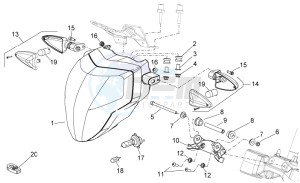 Shiver 750 drawing Head lamp