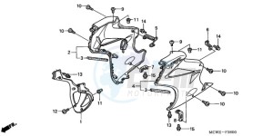 VFR8009 U / MME TWO drawing LOWER COWL