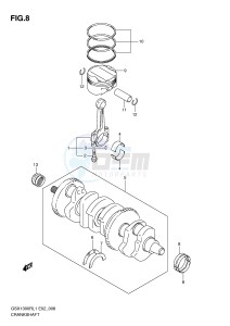 GSX1300R (E2) Hayabusa drawing CRANKSHAFT