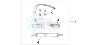 CBR1000RA9 Australia - (U / ABS SPC) drawing REAR SEAT BAG