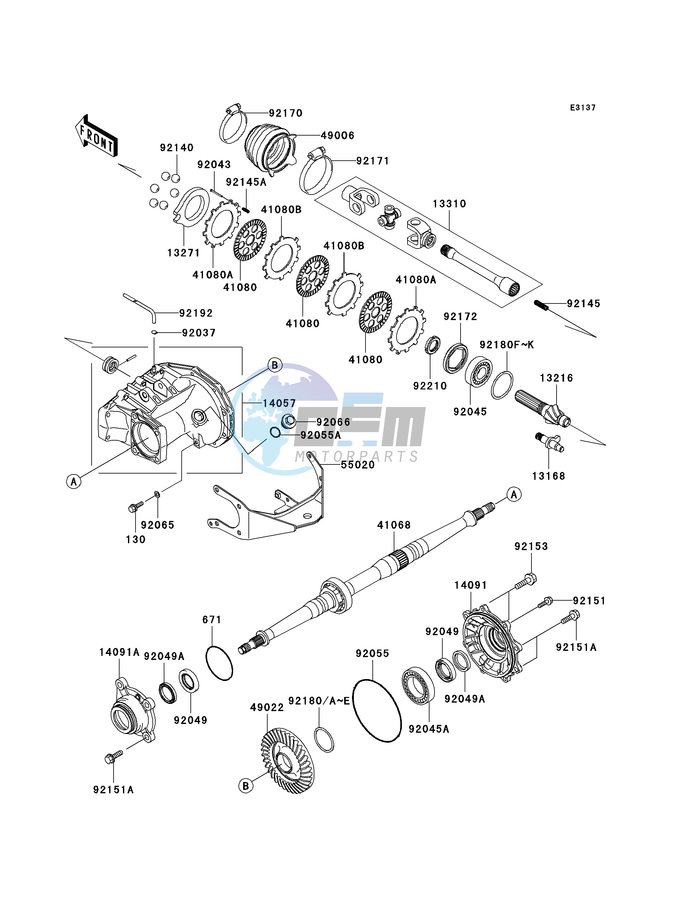 DRIVE SHAFT-REAR