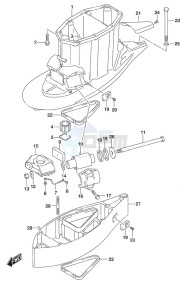 DF 300B drawing Drive Shaft Housing w/Transom (XX)