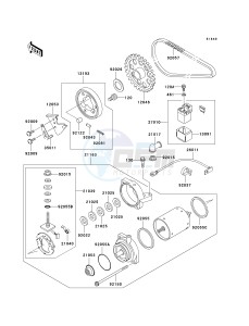 EN 500 C [VULCAN 500 LTD] (C10) C10 drawing STARTER MOTOR