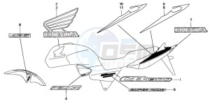 CB1300F CB1300SUPER FOUR drawing MARK (CB1300/A/F/F1)