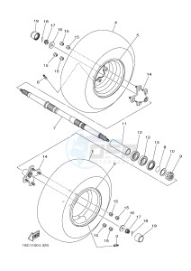 YFM300 RAPTOR 300 (1SC2 1SC3 1SC1 1SC1) drawing REAR WHEEL