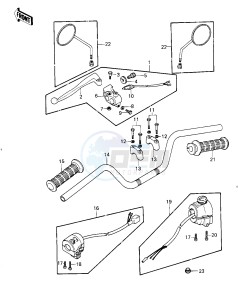 KZ 1000 G [CLASSIC] (G1) [CLASSIC] drawing HANDLEBAR