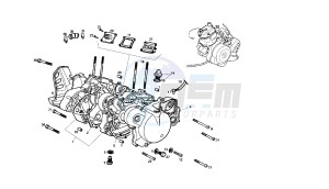 SENDA SM X-TREM - 50 CC 2T EU2 drawing CRANKCASE - COVER