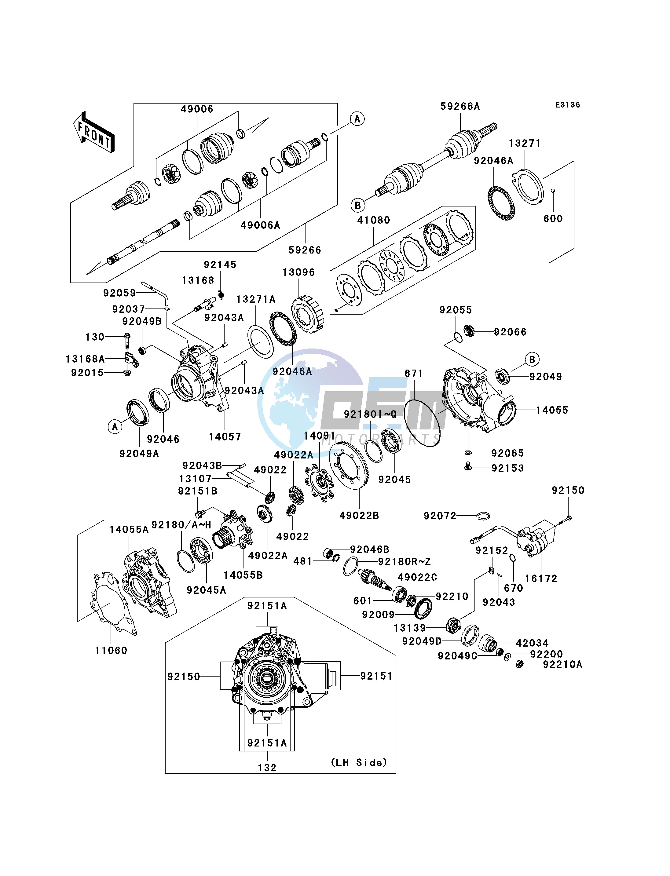 DRIVE SHAFT-FRONT