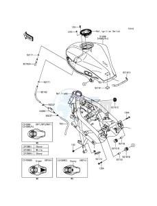 NINJA_250SL_ABS BX250BFS XX (EU ME A(FRICA) drawing Fuel Tank