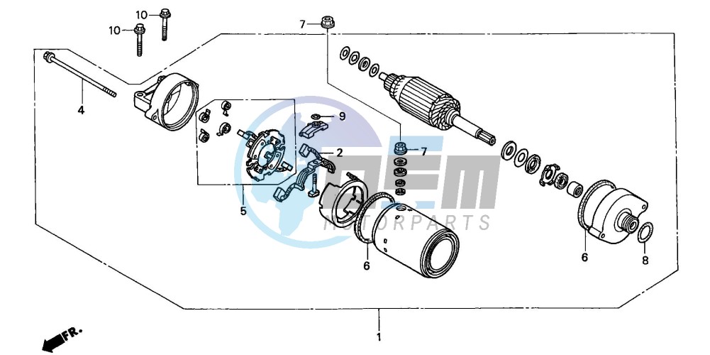 STARTING MOTOR (CBR900RRY,1/RE1)