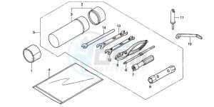 TRX350TM RANCHER drawing TOOLS