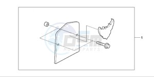 VT750CA9 Australia - (U / ST) drawing BACKREST PLATE